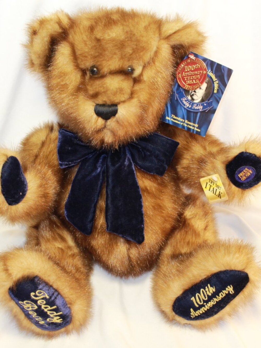 Dan Dee 100th Anniversary Theodore Roosevelt Limited Edition Teddy Bear - 2002